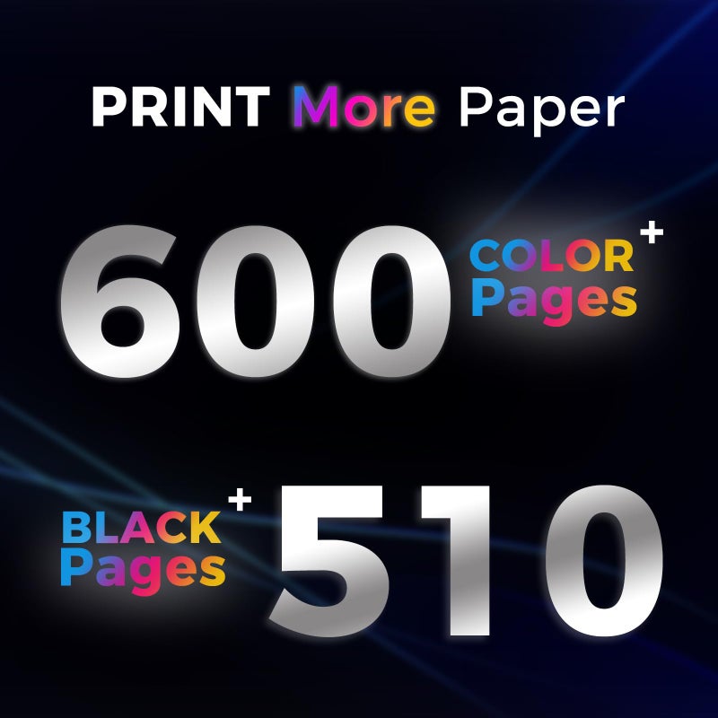 Hotcolor خراطيش حبر HOTCOLOR متوافقة مع Lexmark 100XL لطابعات Lexmark s301 S305 S605 S405 S505 Pro901 Pro905 Pro805 Pro705 Pro205 Pro206 Pro207 S815 S816 (أسود، أزرق، أرجواني، أصفر، 4 عبوات) - Image 4